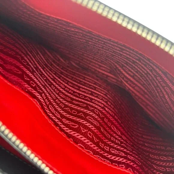 Prada 1 Ba274 2-Way Bag Saffiano Tote Bag Black - Picture 14 of 15